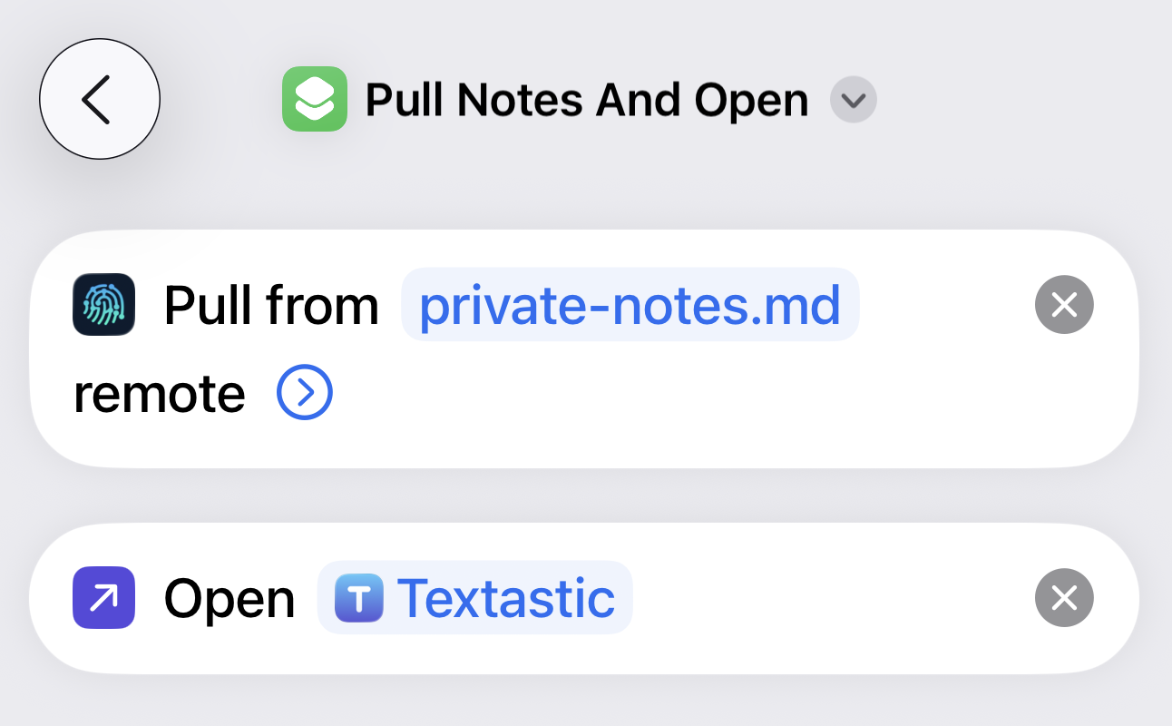 iPhone notes shortcut